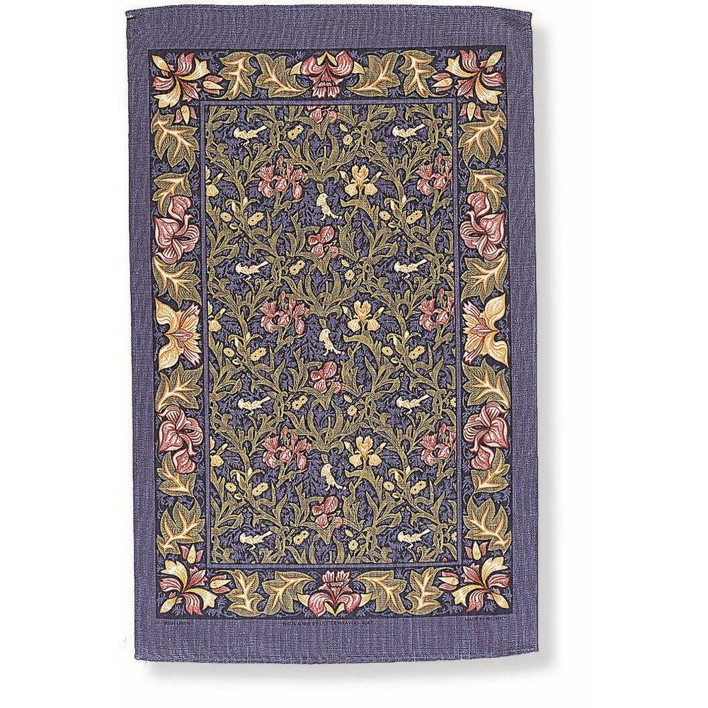 Ulster Weavers Birds & Iris Blue Cotton Tea Towel1